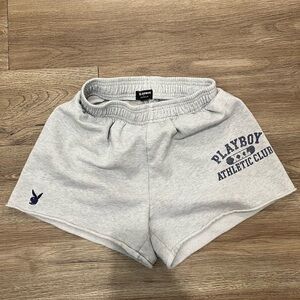 PLAYBOY Athletic Club Light Gray Women's Shorts